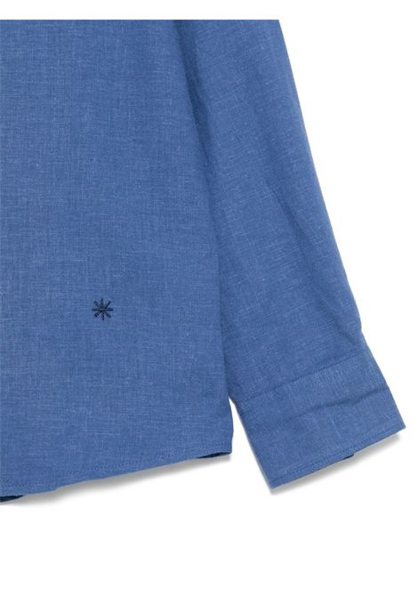 Camicia con ricamo MANUEL RITZ | MR3046BLU